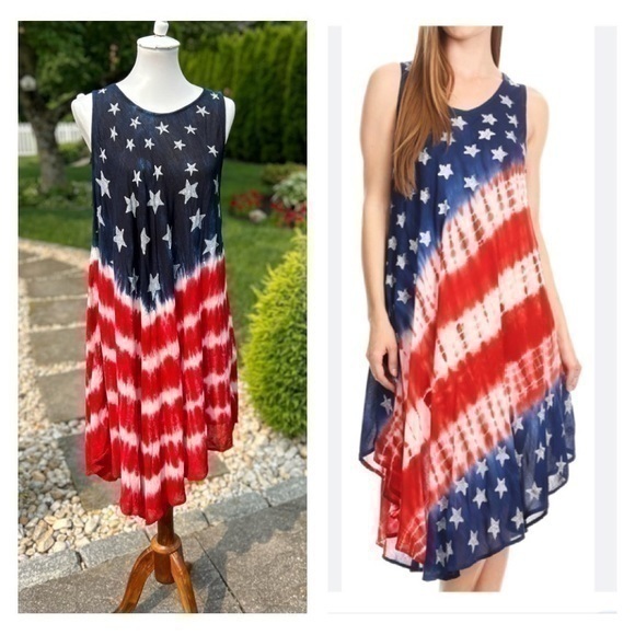 Exist Dresses & Skirts - Red white and blue flag dress